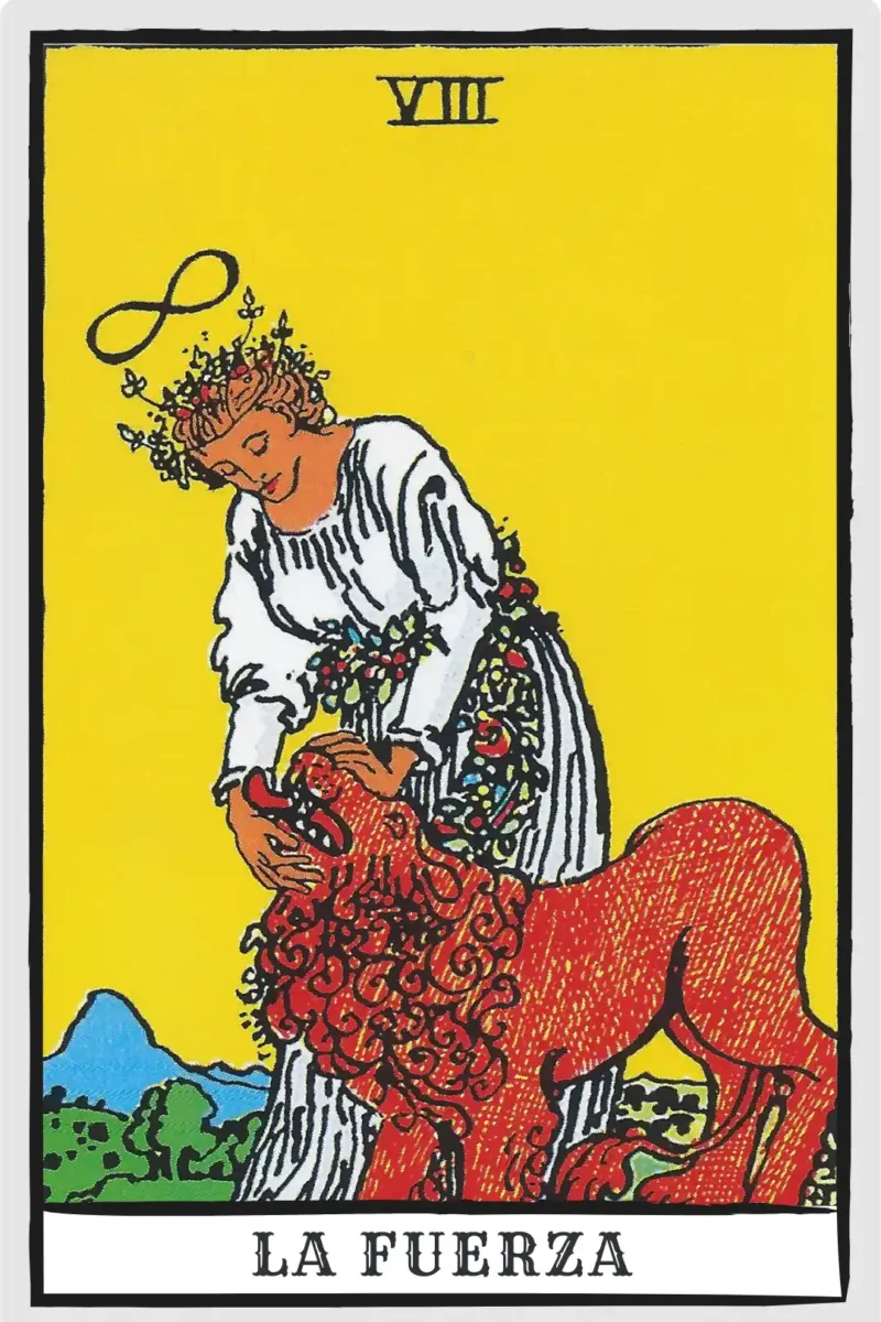 carta de la fuerza en el tarot
