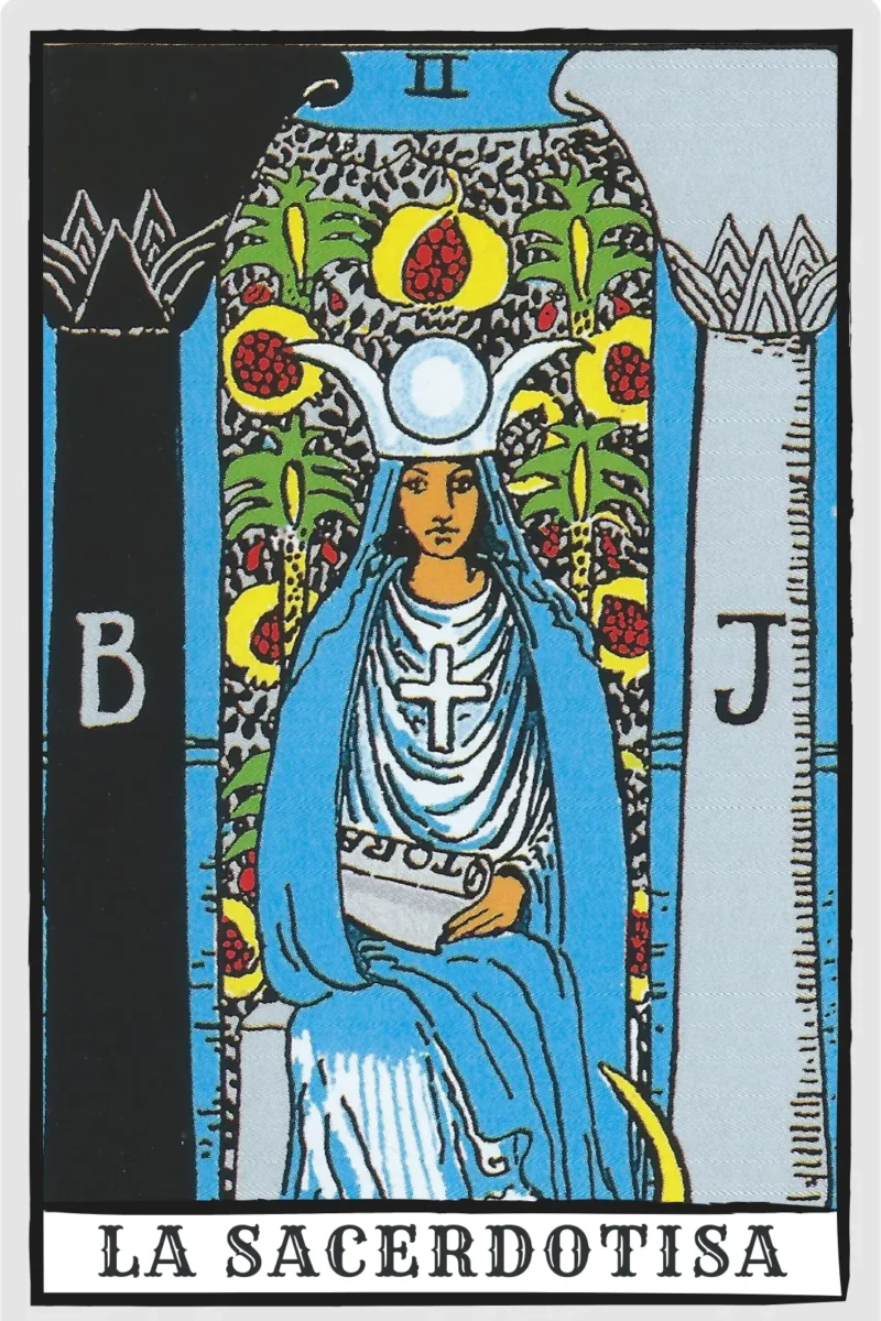 carta sacerdotisa en el tarot