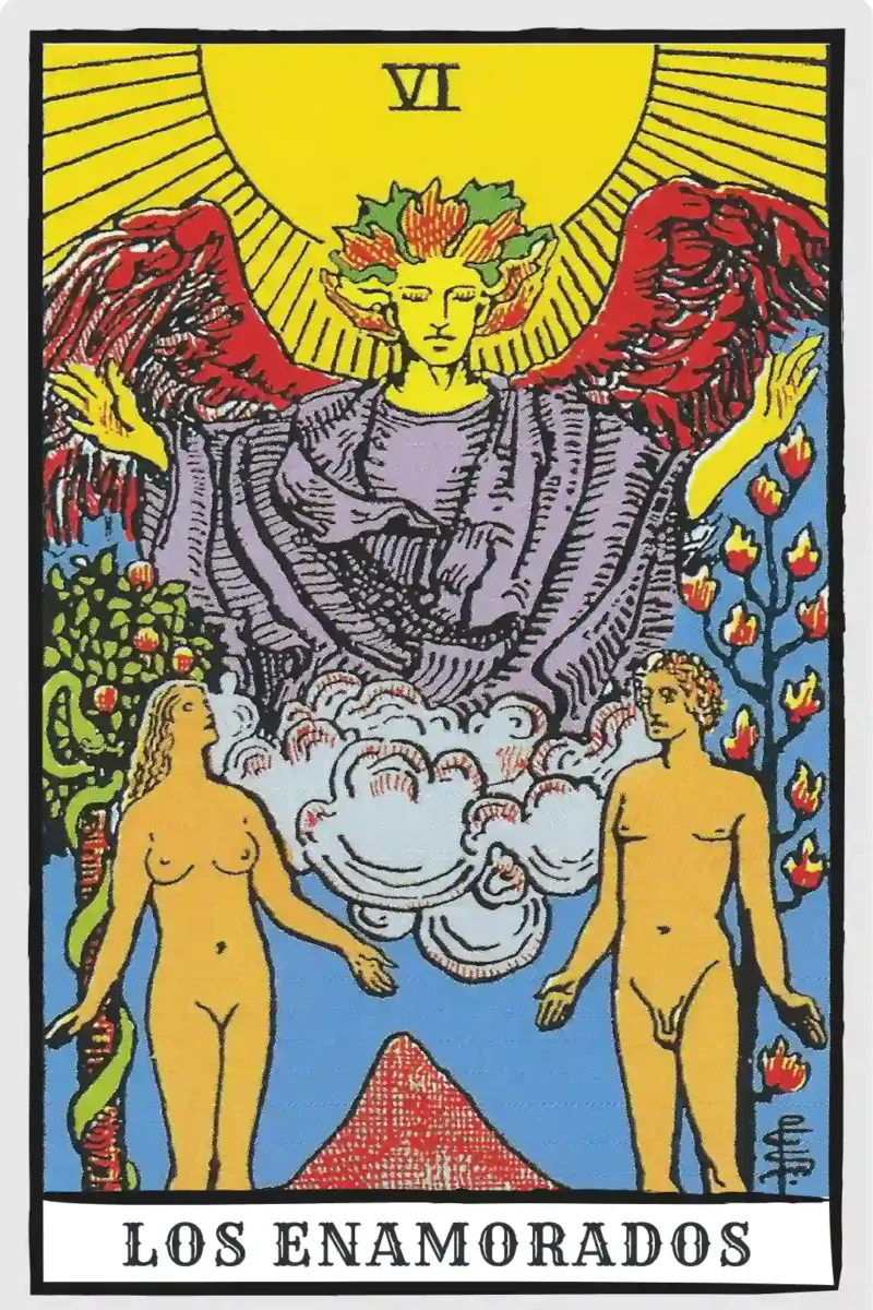 carta los enamorados en el tarot