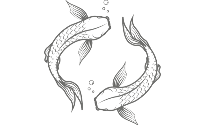 peces representando a piscis