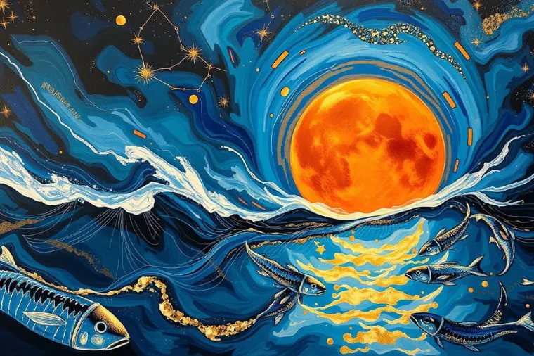 Eclipse lunar en Piscis 2025 con energía espiritual