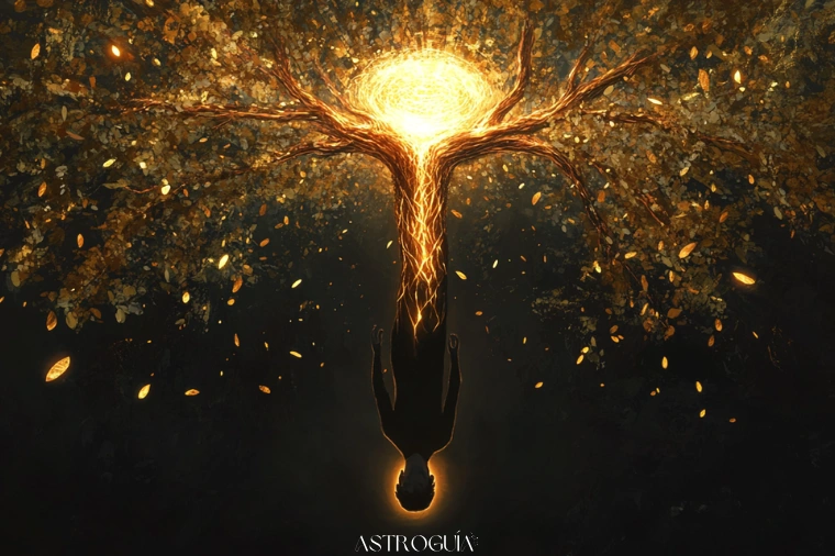 El Colgado (Arcano 12) — Tarot | AstroGuía Para Ti